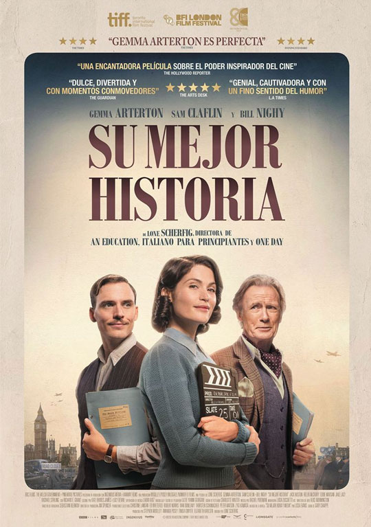 Tráiler de ‘Su mejor historia’. Gemma Arterton subiendo la moral en el cine durante la guerra.