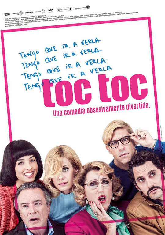 Tráiler de ‘Toc Toc’. Comedia obsesiva con Paco León, Rossy de Palma y Alexandra Jiménez.