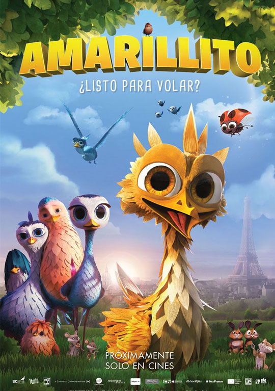 Tráiler de ‘Amarillito’. Un pobre pardillo guiando a los de su especie en la migración a África.
