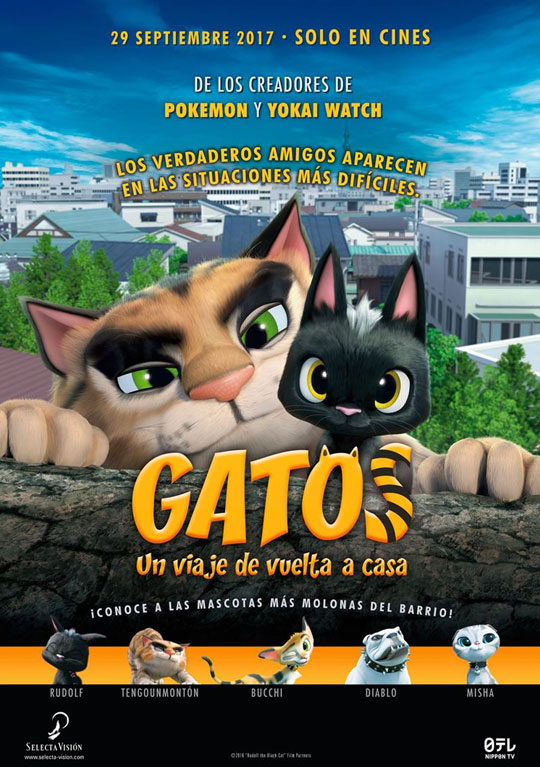 Tráiler de ‘Gatos, un viaje de vuelta a casa’. Los felinos callejeros más famosos de Japón.