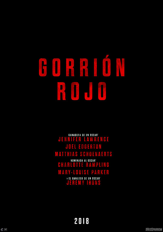 Teaser tráiler de ‘Gorrión rojo’. Jennifer Lawrence es una letal y seductora espía rusa.