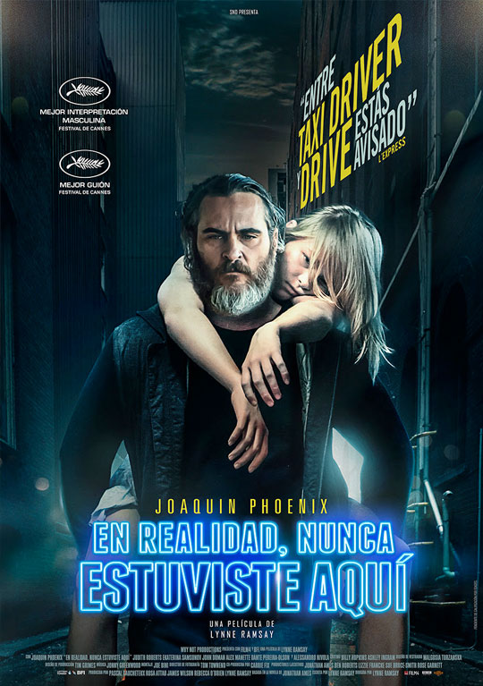 Tráiler de ‘En realidad, nunca estuviste aquí’. Joaquin Phoenix rescatando a chicas explotadas.