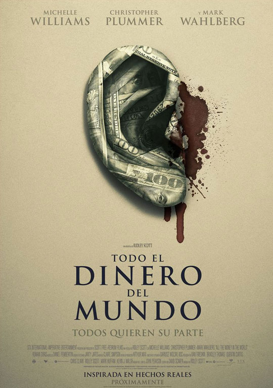 Tráilers de ‘Todo el dinero del mundo’. El drama de Scott con el secuestro del nieto de Plummer.