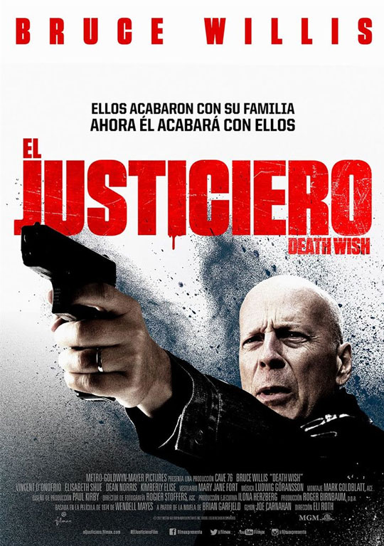 Tráiler de ‘El justiciero (Death Wish)’. Bruce Willis se marca un Charles Bronson vengativo.