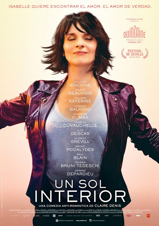 Tráiler de ‘Un sol interior’. Juliette Binoche se cansa de follamigos y quiere encontrar el amor.