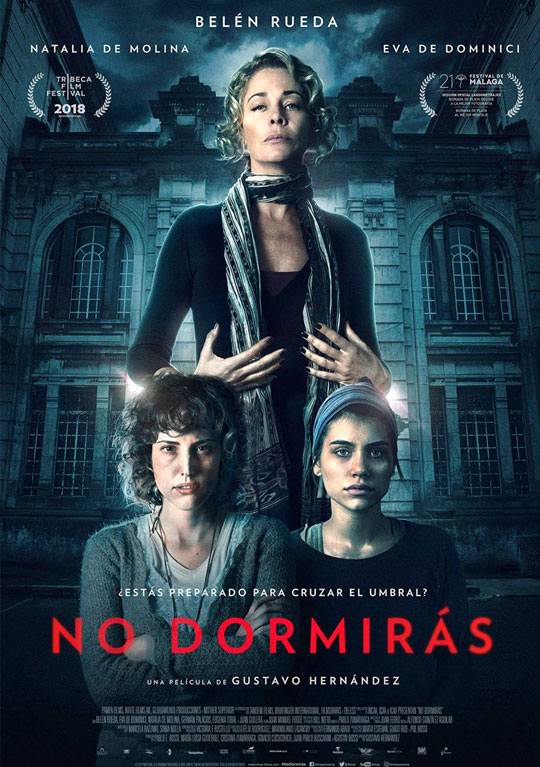 Tráiler de ‘No dormirás’. Natalia de Molina y Belén Rueda pasándolo mal en los límites del sueño.