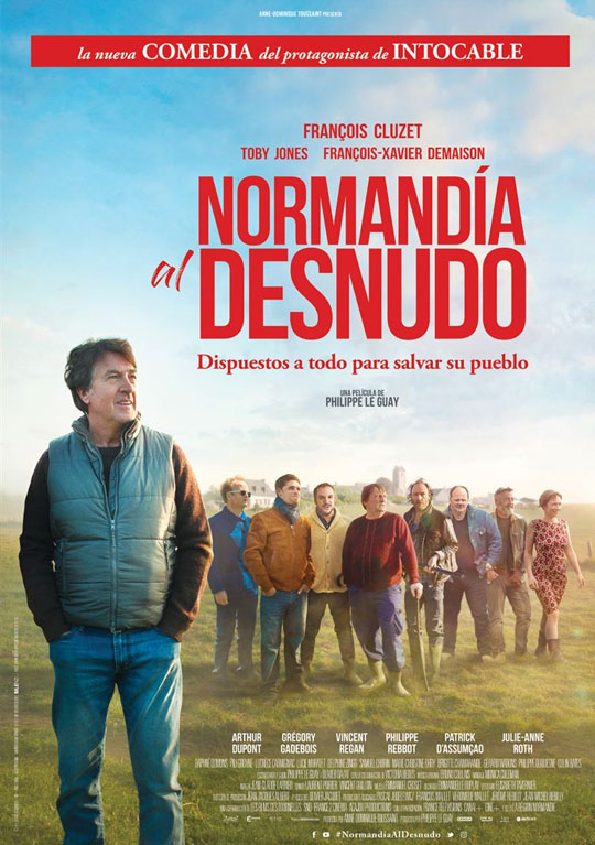 Tráiler de ‘Normandía al desnudo’. François Cluzet convenciendo a su pueblo para despelotarse.