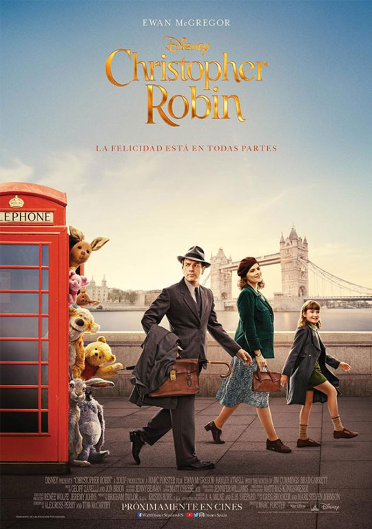 2º tráiler de ‘Christopher Robin’. Pooh busca a sus amigos en el mundo real con la ayuda de un soso McGregor.