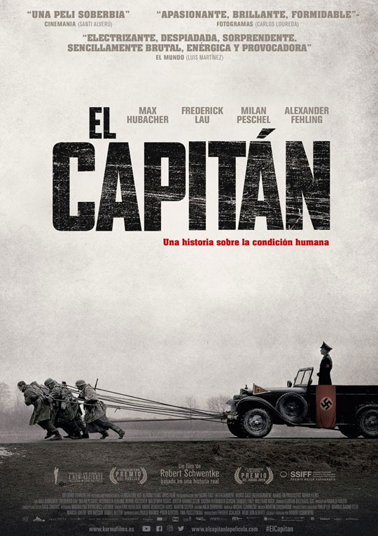 Tráiler de ‘El capitán’. Un soldado alemán se hace pasar por un oficial nazi para poder escapar del horror.