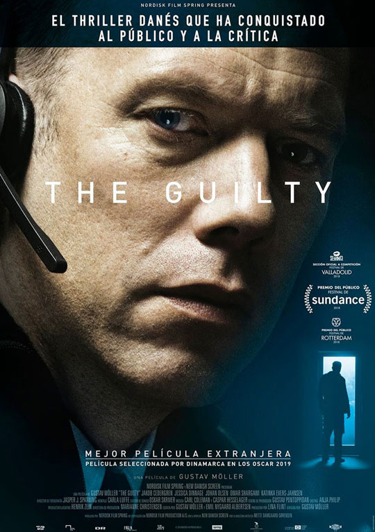 Tráiler de ‘The Guilty’. Un teleoperador de emergencias que quiere rescatar a una mujer secuestrada.