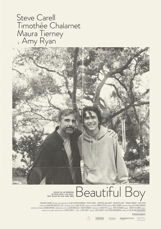 Tráiler de ‘Beautiful Boy’. Steve Carell luchando por la adicción a las metanfetaminas de Timothée Chalamet.