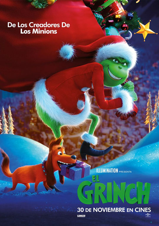Tercer tráiler de ‘El Grinch’. Ernesto Alterio es el peludo y verdoso ladrón de la Navidad con traje de Santa Claus.