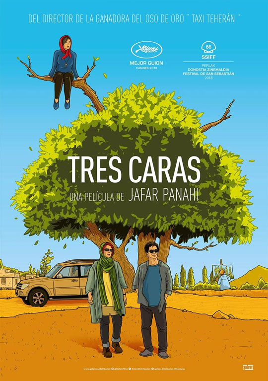 Tráiler de ‘Tres caras’. El director Jafar Panahi y una famosa actriz en busca de una joven iraní.
