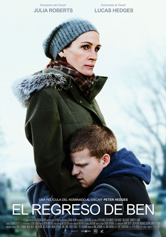 Tráiler de ‘El regreso de Ben’. Julia Roberts evitando la drogodependencia de su hijo Lucas Hedges.