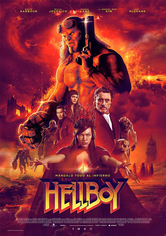 Segundo tráiler de ‘Hellboy’. Nueva versión con chistes, música cañera, mala leche y David Harbour con un par de cuernos.