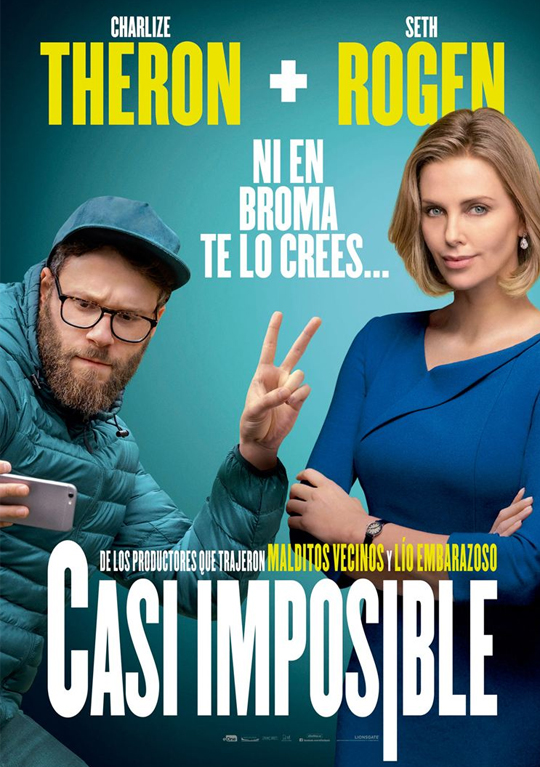 Tráiler de ‘Casi imposible’. Charlize Theron y Seth Rogen cambian el rollo profesional por la tensión sexual resuelta.