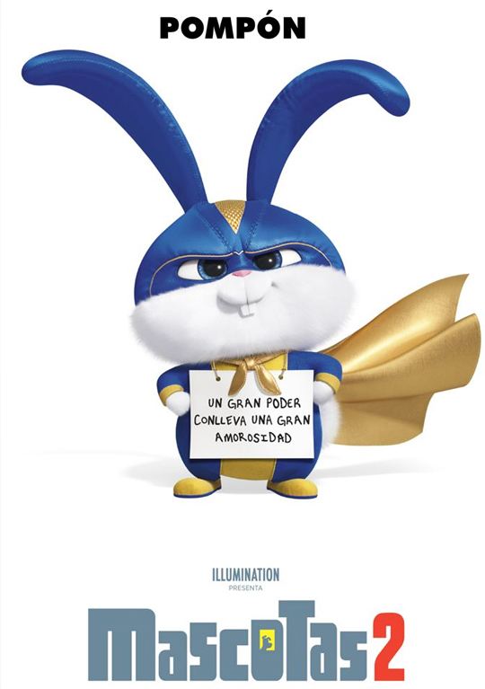 Tercer teaser de ‘Mascotas 2’. La secuela nos presenta al conejil Capitán Pompón con una gran amorosidad.