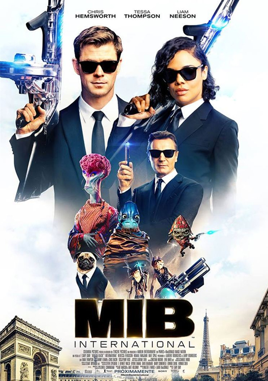 Segundo tráiler de ‘Men in Black: International’. Chris Hemsworth y Tessa Thompson se visten de negro para protegernos de lo ultracuerpos.