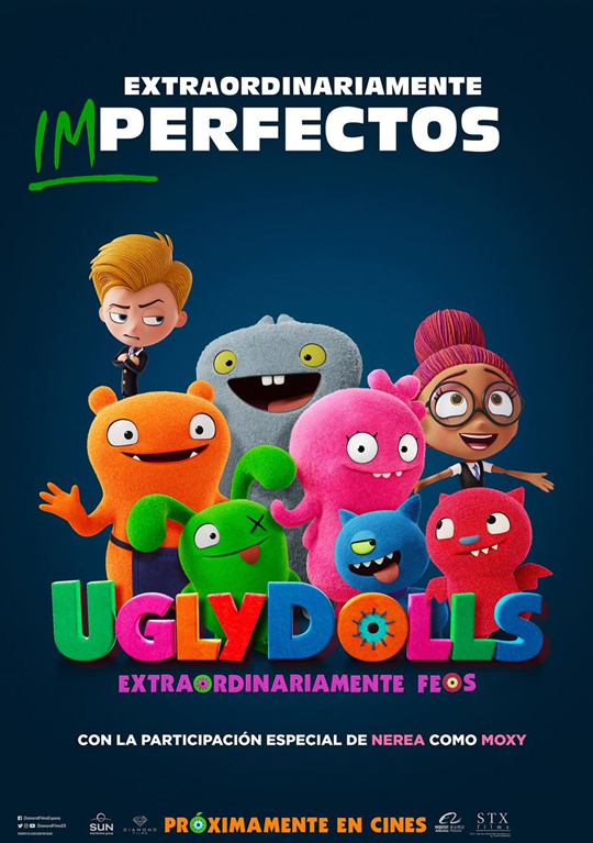 Segundo tráiler de ‘UglyDolls: Extraordinariamente feos’. Los muñecajos de peluche abandonan Feolandia.