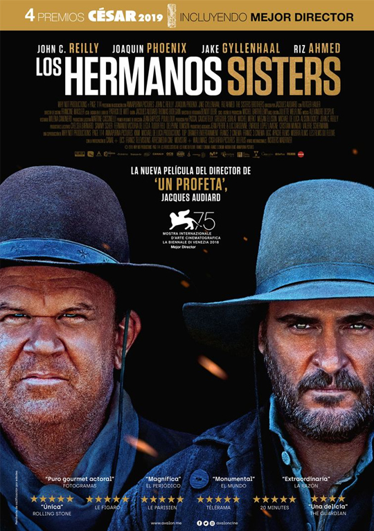 Tráiler de ‘Los hermanos Sisters’. John C. Reilly, Joaquin Phoenix, Jake Gyllenhaal y Riz Ahmed con la fiebre del oro.