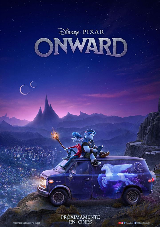 Teaser tráiler de ‘Onward’. Dos hermanos elfos adolescentes descubriendo si todavía queda algo de magia.
